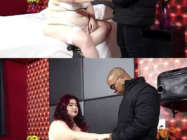 Chubby Booty Lalin girl Raposinha Mounts a Large Ebony Ramrod