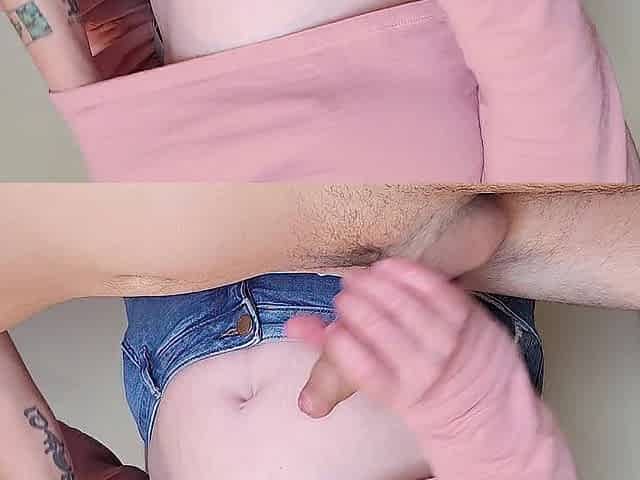 Wife gives me a vehement deepthroat oral pleasure after a massage