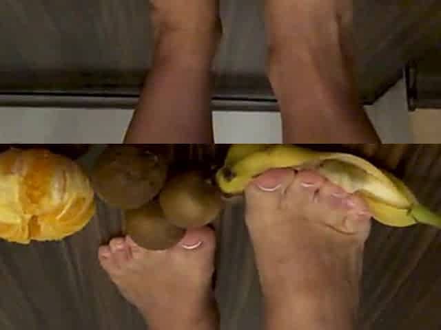 My 1st food crush. Rate my foot and food fetish