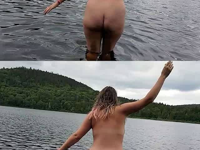 Euro amateur outdoor masturbation