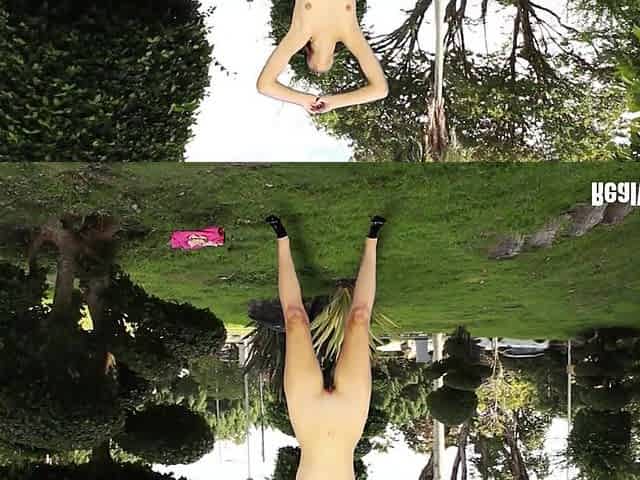 Her dream about exercising and meditating being fully undressed in public