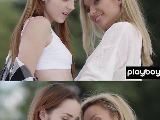 Russian blonde stripping her 18 years old GF