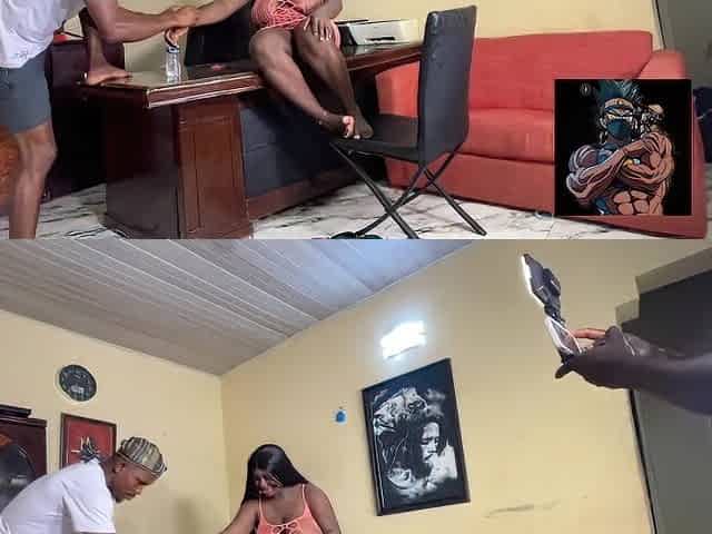 Breasty golden-haired Nigeria model bottle flipped her way to his vock