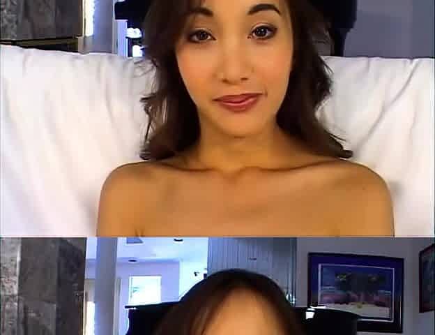 Hardcore interracial slut blowjob fuck for her tiny throat