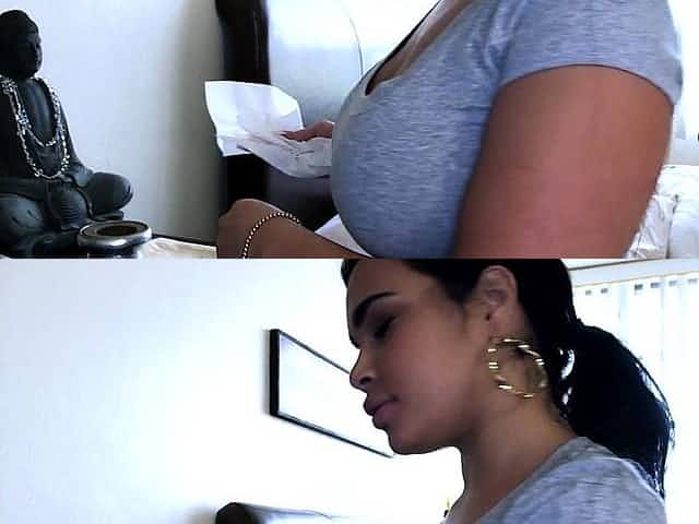 Fat ass and tits on the maid