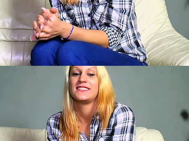 German blonde next door at first sex casting