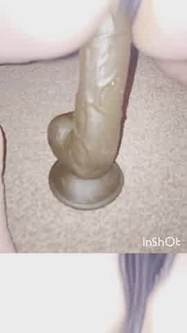 Wife Taking Big Black Dildo and Close up Being Fisting, Fist Fucked