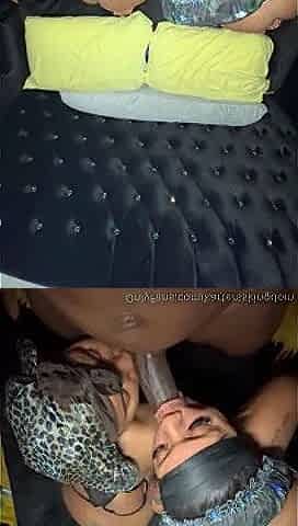 Ebony beauty loves riding a big and hard cock