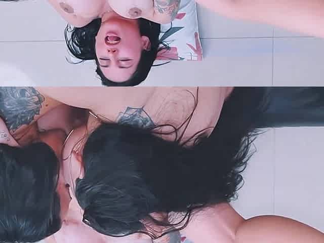 Extreme Lesbian Threesome - Kitty Dj and Jenifer Play Make Me Their Personal Lesbian Slut