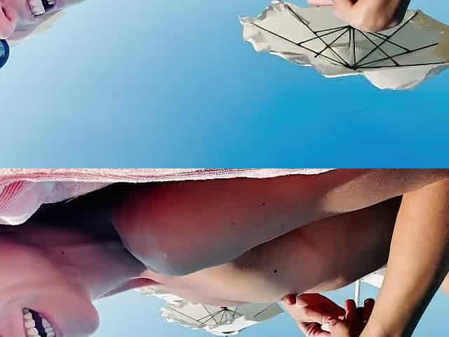 Relaxing at the nudist beach