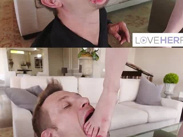 Small Blond Teen Piper Perri Rides Dong After Fellatio