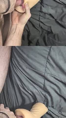 Dad Slow screws toy edging spunk flow