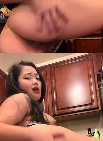 Close up teen masturbation