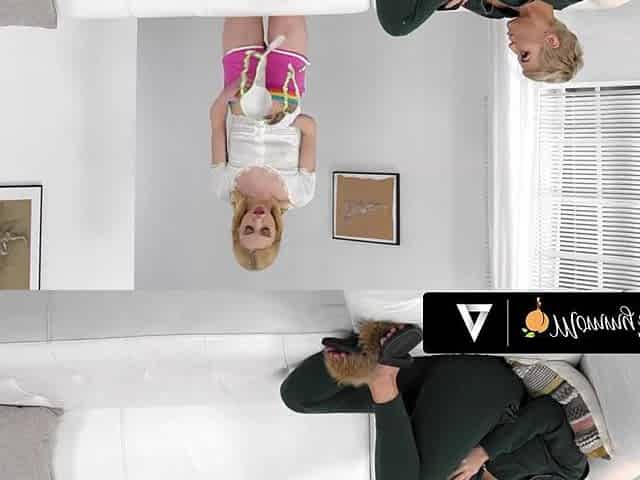 MOM'S BEAUTY - Nasty Chloe Cherry & Stepmom Ryan Keely Team Up To Screw The Legendary Brassiere Fairy