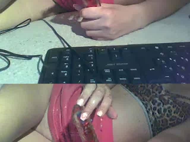 i screw my taut twat with transparent vibrator