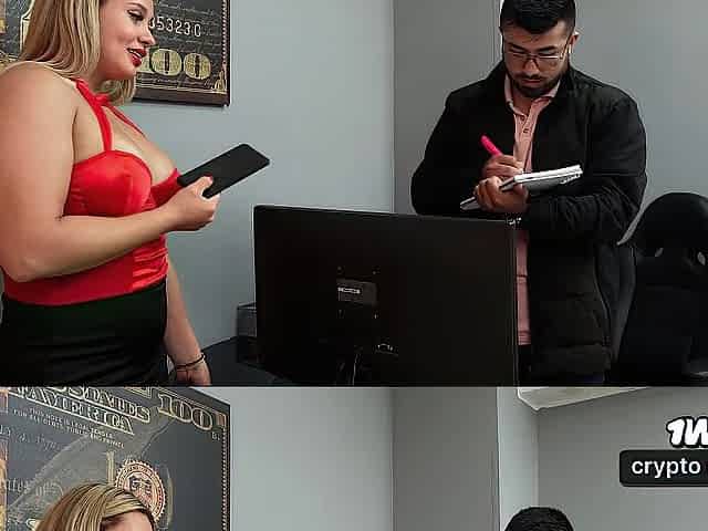 Large titted boss bangs her fresh intern - part 1
