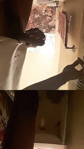 Taking off an afternoon load in my white t-shirt