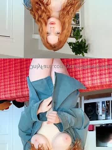 Great Big Boobs On Masturbating Redhead