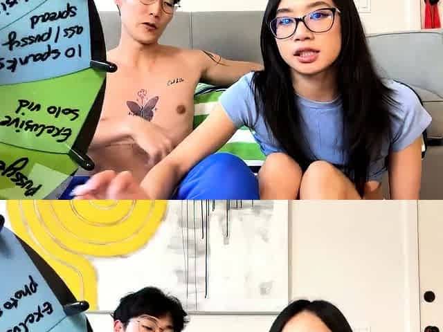 Amateur Asian teen sucks this big hard cock