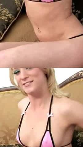 Blonde Babe Fingers and Toys Her Tight Pussy to Orgasm