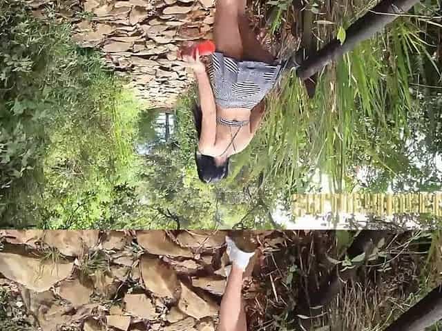 Whilst we exercised in the centre of a forest, Yenifer's slut lets me permeate her pink snatch with