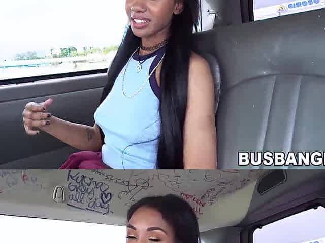Gorgeous black dicked during car ride