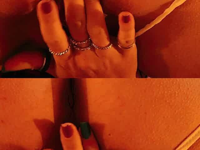 Masturbating whilst they put a finger in my booty