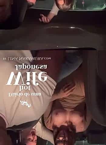 The cuckold asked the Uber driver to screw his lascivious wife's booty.