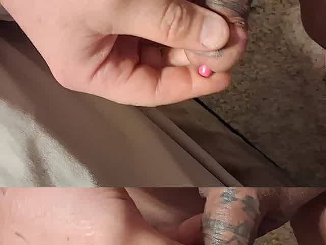 Tiny inked up ramrod plugged
