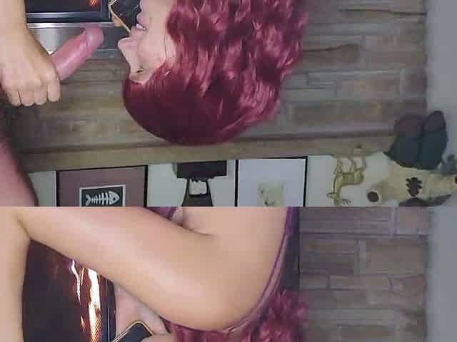 Redhead blowjob amateur slut and masturbate