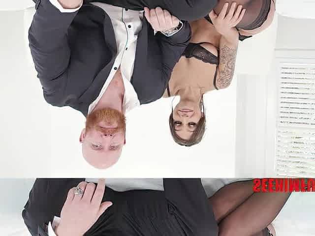April Olsen Tempts Thor Johnson's Hidden Urges By Giving Him A Rimjob!