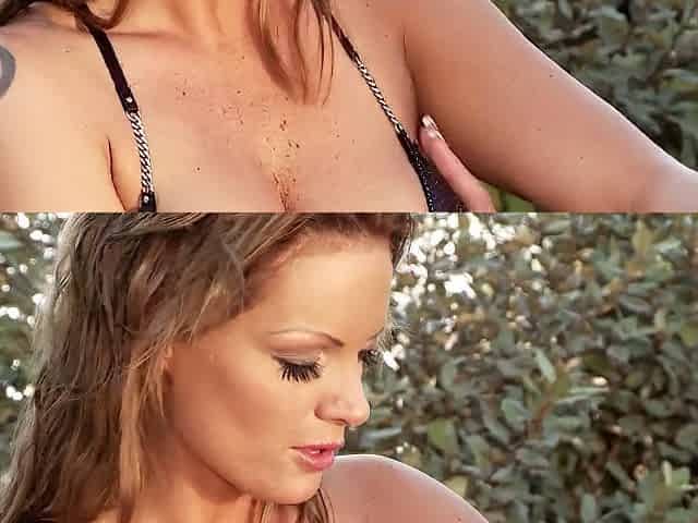 big boob lesbian water fun