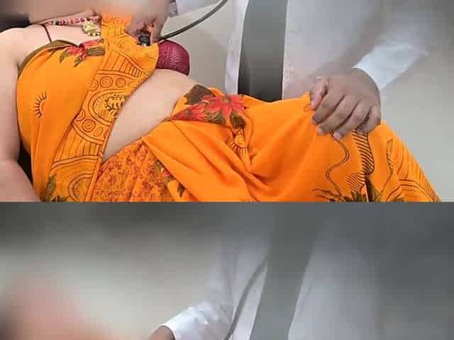 Doctor checking patient and got enticed