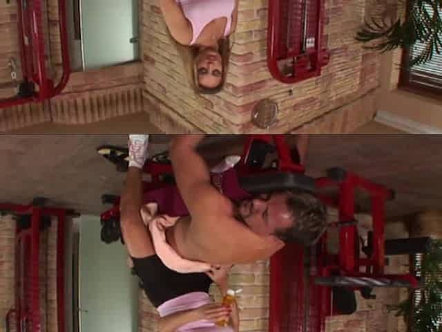 Slutty MILF Seduces Her Muscly Trainer in Gym