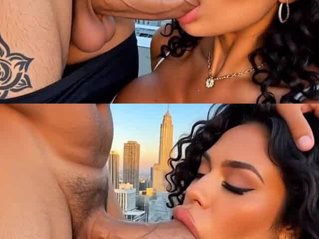 45 years old Hot bimbo got pounded in the Asia town (AI movie scene)