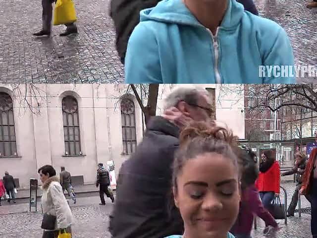Young Gypsy blows fat dick and gets fucked outdoor for cash