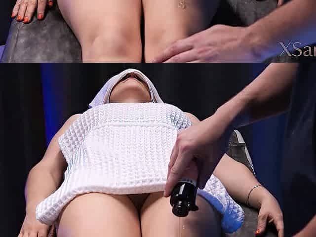 FAILED! Wife Fails Oil Massage Loyalty Test With Spouse's Ally and Gets Drilled Hard!