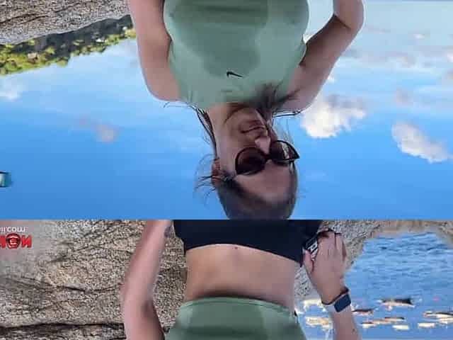Sultry vixen produces a mind-blowing BJ amidst rocks, with jism on her fabulous face. - Miss Pasion - hottest XXX porn!