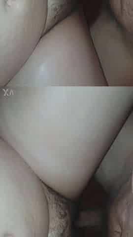 Wife getting drilled with creampie
