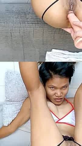 Ahegao facial for Asian teen atm and dap