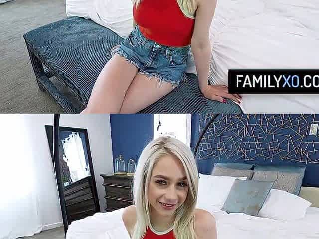 Slim honey POV sex untill climax with her stepdad