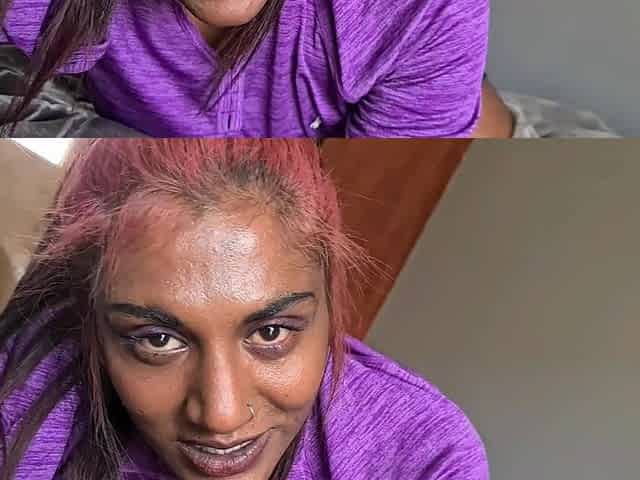 POV Dirty Talking Desi Slut Bedroom Dildo Sucking and Fucking