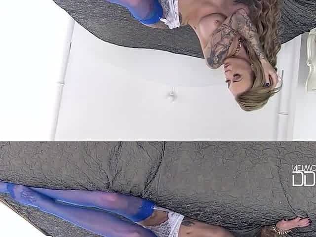 Provocative Bedroom Angel: Tattooed Redhead Sexy Feet & Legs With Tattooed Angel And Becky Holt