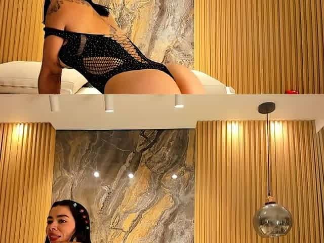 Brunette solo masturbation on webcam