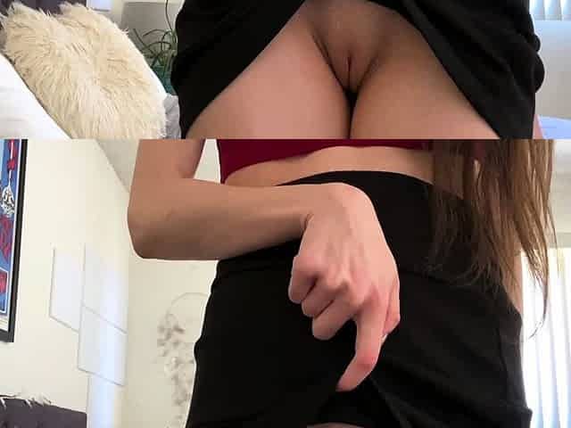 Cute curly brunette solo webcam masturbation