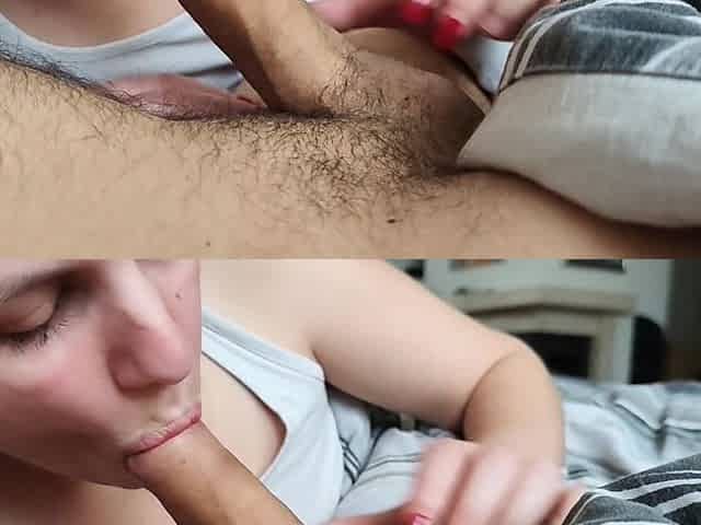 Amateur MILF Sucking Bic Cock