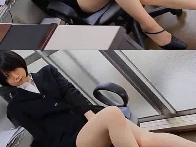 * ASIAN CHICK SHOWS HER GREEN PANT. *** ( # 45R45)