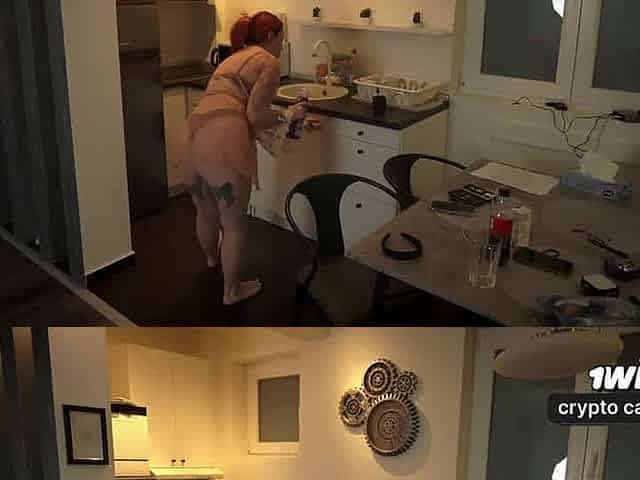Mutual onanism leads to heavy screw and homemade creampie with natural tits.