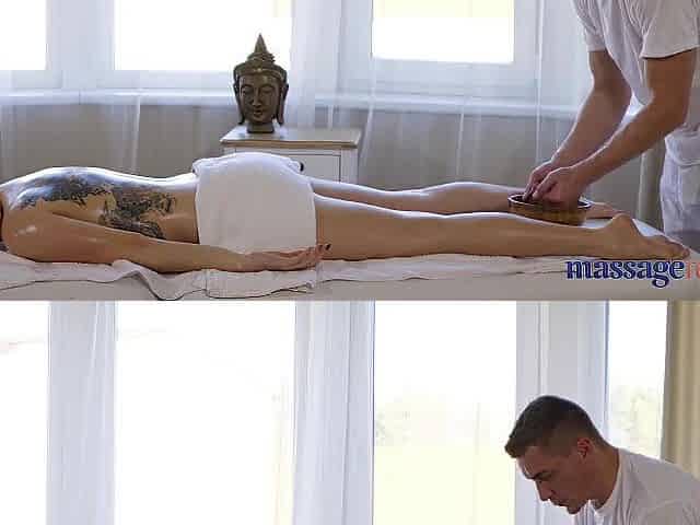 Massage Rooms Tattooed Italian brunette hair Marica Chanelle