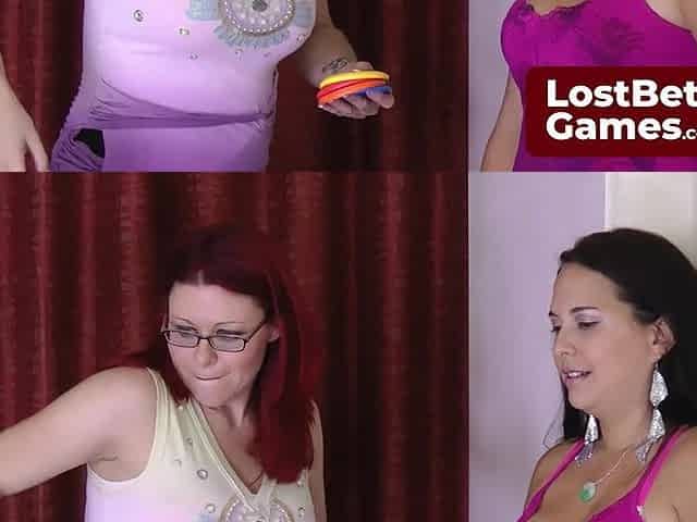 Playing a Undress Disc Golf game in the living room